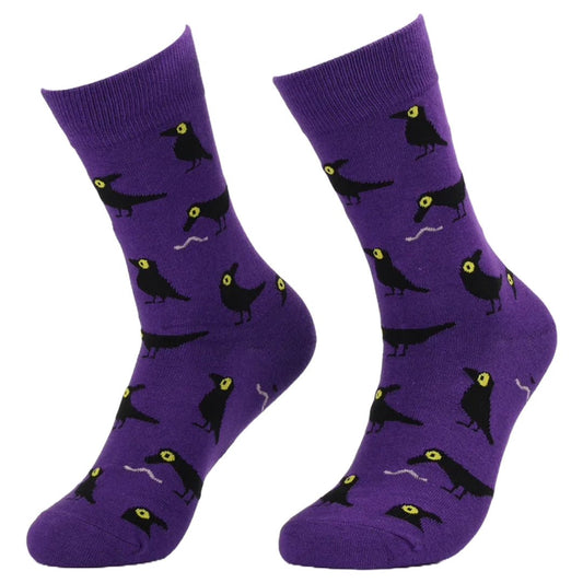 Crow Socks from the Sock Panda (Adult Medium - Women's Shoe Sizes 5 - 10)