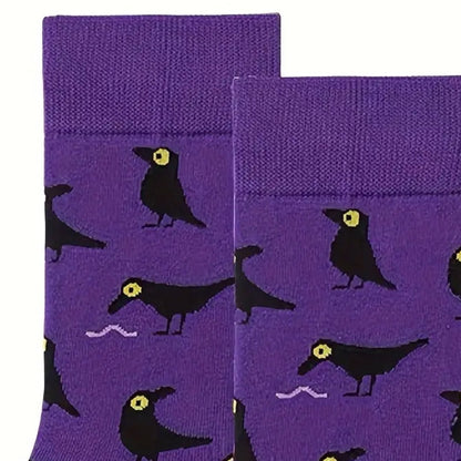 Crow Socks from the Sock Panda (Adult Medium - Women's Shoe Sizes 5 - 10)