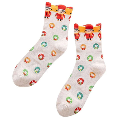 Cute Holiday Pattern Socks (Adult Medium - Women's Shoe Sizes 5 - 10)