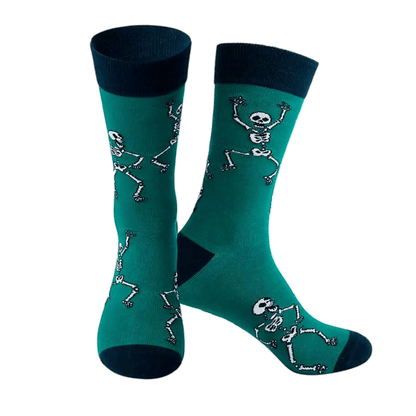 Dancing Skeleton Socks from the Sock Panda (Adult Large - Men's Shoe Sizes 8 - 12)