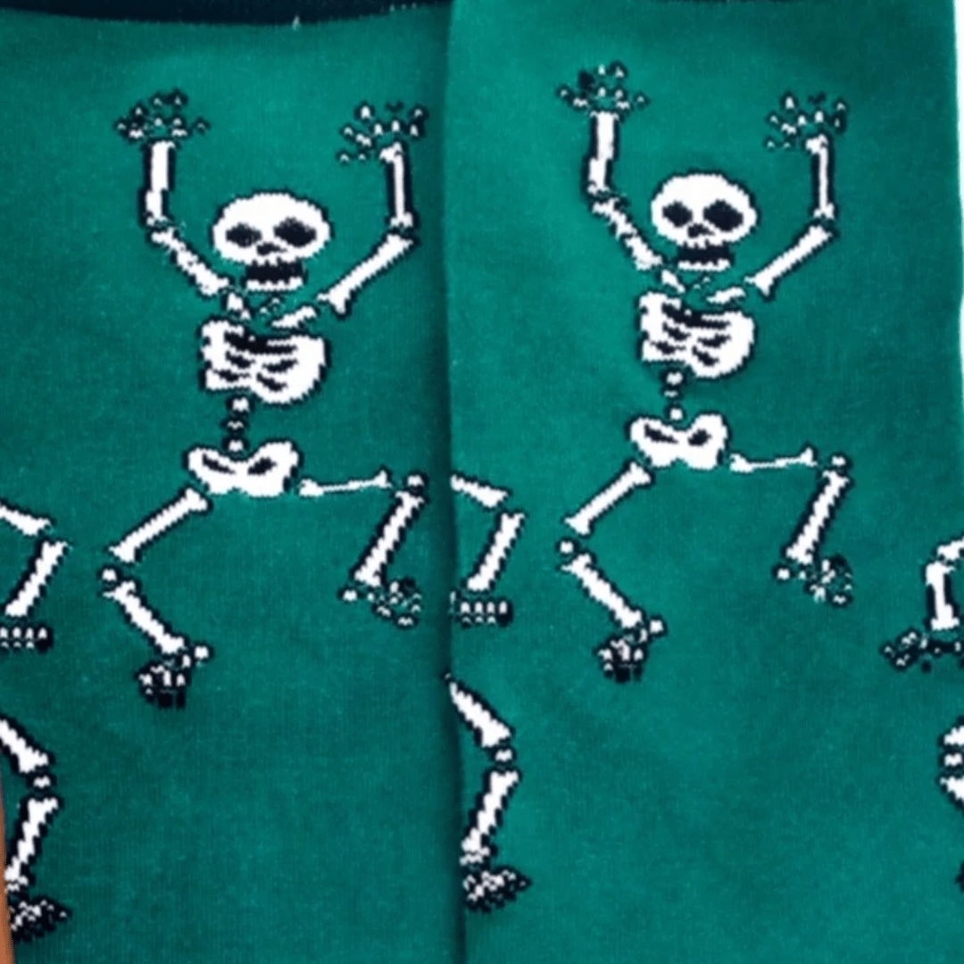 Dancing Skeleton Socks from the Sock Panda (Adult Large - Men's Shoe Sizes 8 - 12)