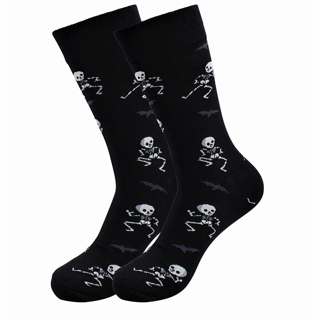 Dancing Skeleton Socks from the Sock Panda (Adult Large - Men's Shoe Sizes 8-12) DanceSkeletonLg2