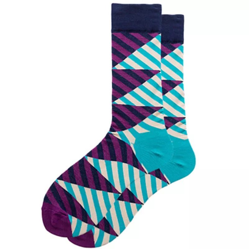Diagonal Stripe Socks from the Sock Panda (Adult Large - Men's Shoe Sizes 8 - 12)