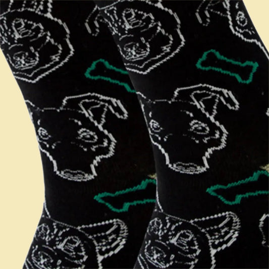 Dog Faces Socks from the Sock Panda (Adult Large - Men's Shoe Sizes 8 - 12)