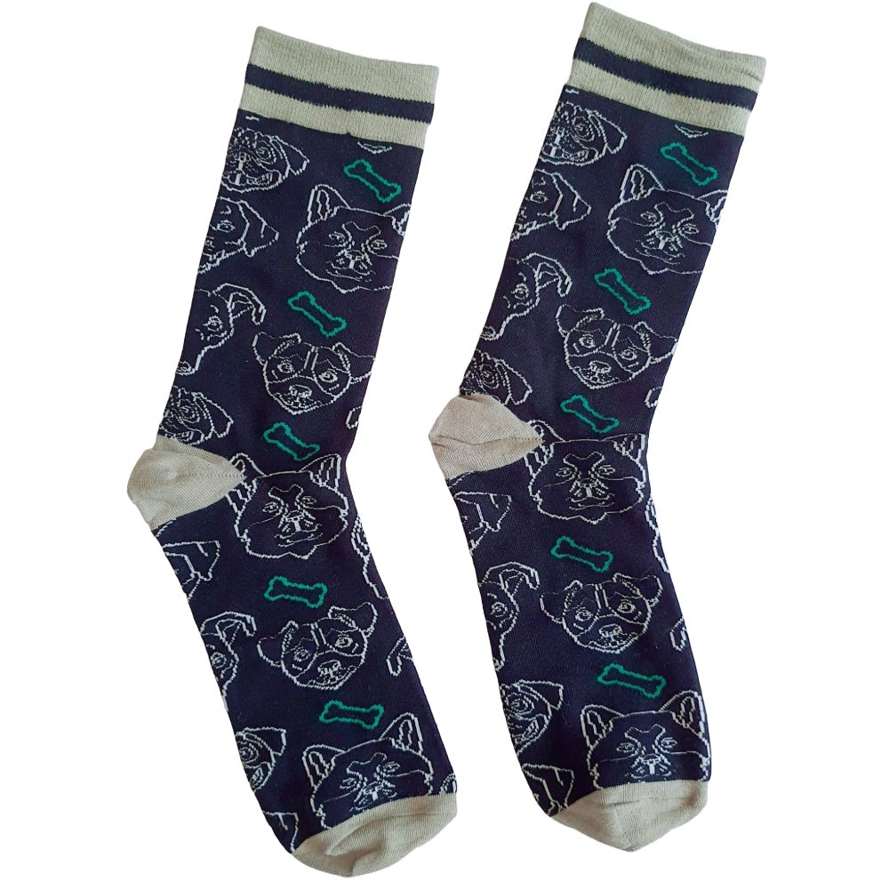 Dog Faces Socks from the Sock Panda (Adult Large - Men's Shoe Sizes 8 - 12)
