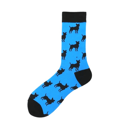 Dog Pattern Socks from the Sock Panda (Adult Large - Men's Shoe Sizes 8 - 12)