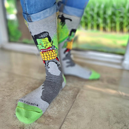 Dracula Eating Corn Socks from the Sock Panda