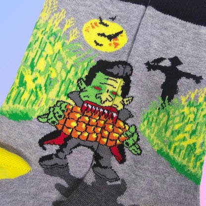 Dracula Eating Corn Socks from the Sock Panda