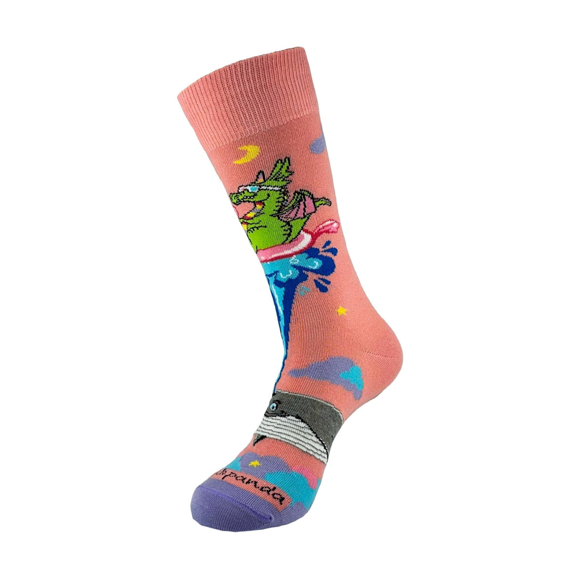 Dream Dragon and Whale Socks from the Sock Panda (Adult Medium - Women's Shoe Sizes 5 - 10)