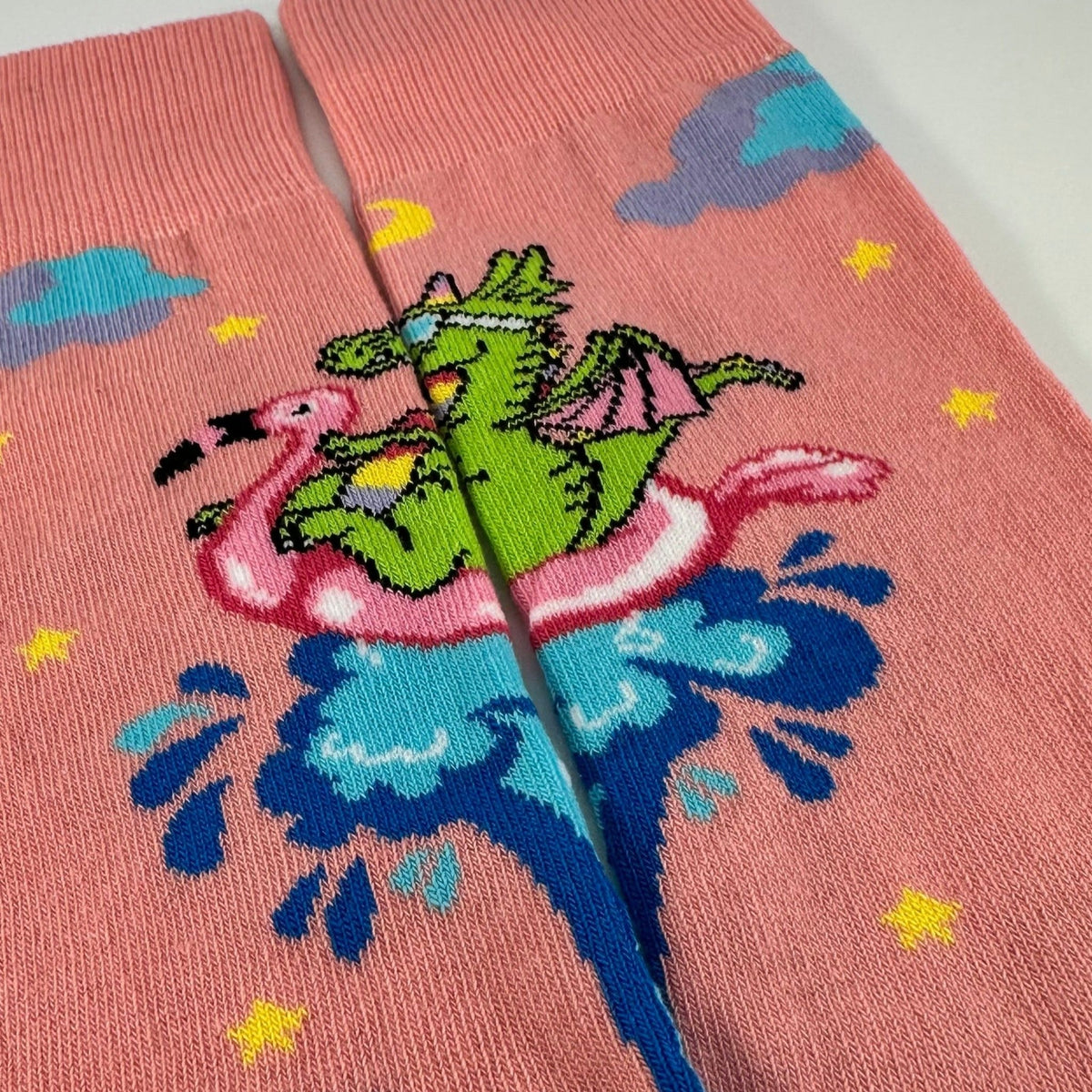 Dream Dragon and Whale Socks from the Sock Panda (Adult Medium - Women's Shoe Sizes 5 - 10)