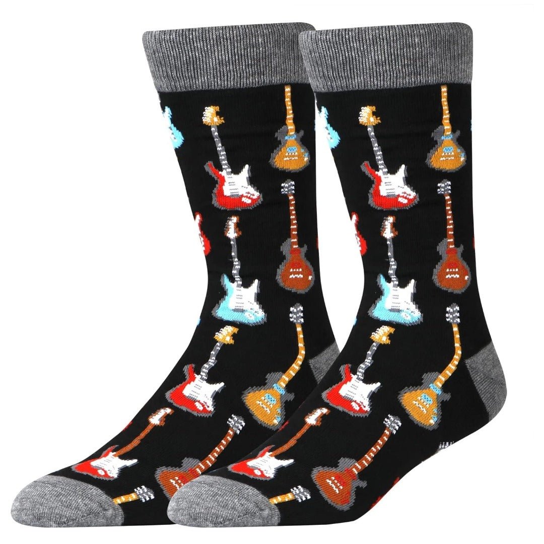 Electric Guitar Pattern Socks from the Sock Panda GuitarPatternMd