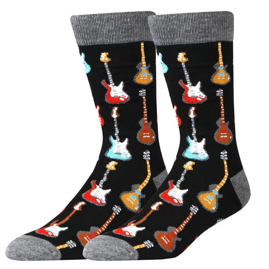 Electric Guitar Pattern Socks from the Sock Panda GuitarPatternMd