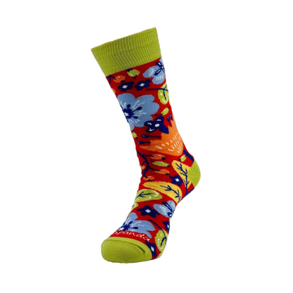 Exotic Flower Socks from the Sock Panda (Adult Medium - Women's Shoe Sizes 5 - 10)