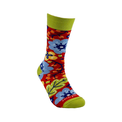 Exotic Flower Socks from the Sock Panda (Adult Medium - Women's Shoe Sizes 5 - 10)