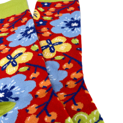 Exotic Flower Socks from the Sock Panda (Adult Medium - Women's Shoe Sizes 5 - 10)