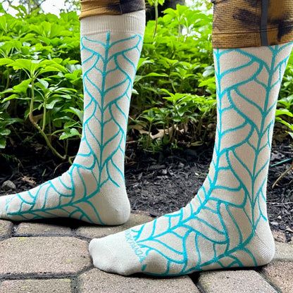 Fall Leaf Patterned Socks from the Sock Panda (Adult Large - Men's Shoe Sizes 8 - 12)