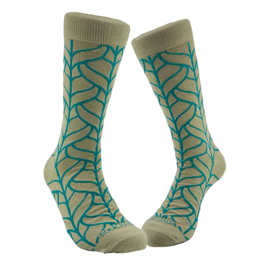 Fall Leaf Patterned Socks from the Sock Panda (Adult Large - Men's Shoe Sizes 8 - 12)