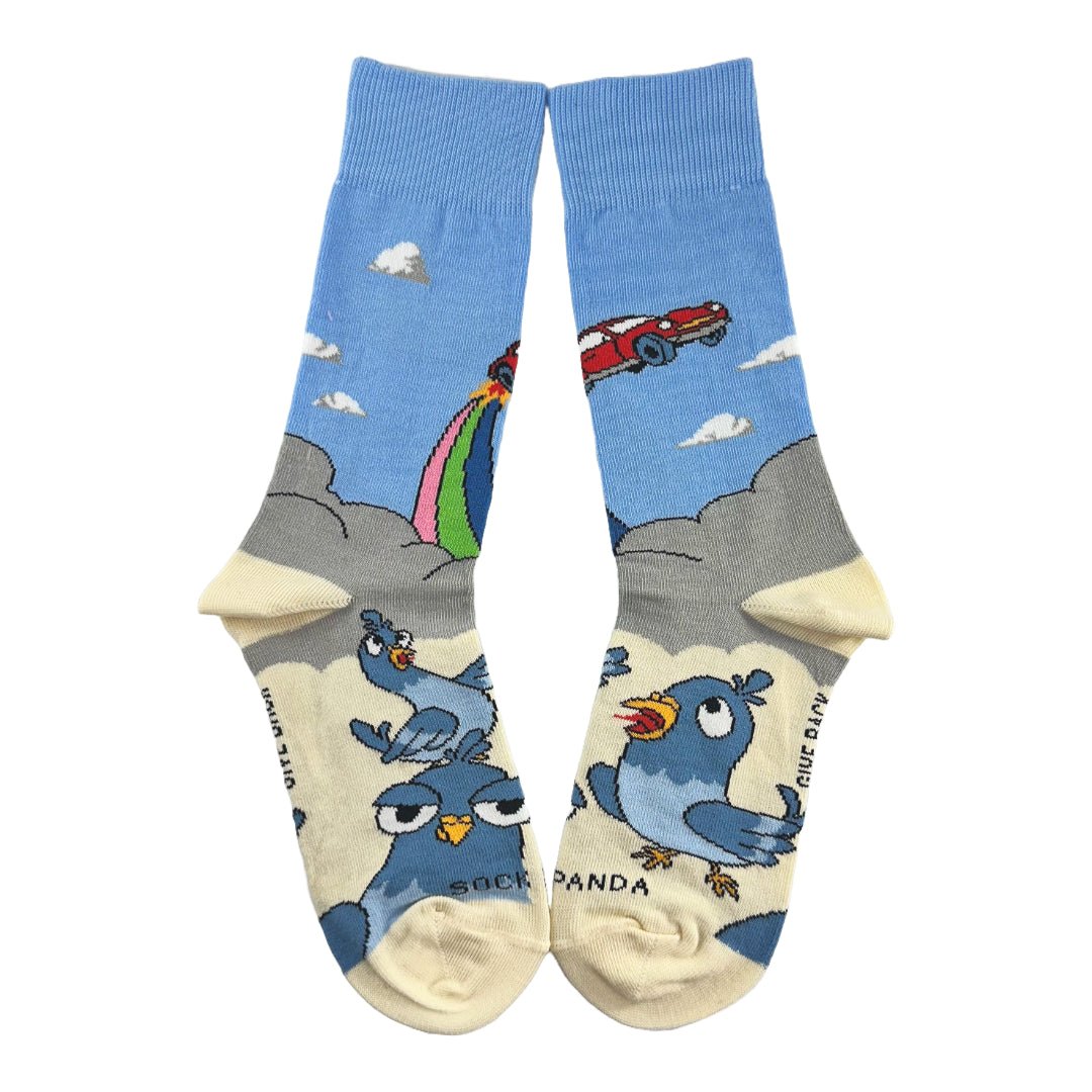 Flying Car Socks from the Sock Panda (Adult Small)