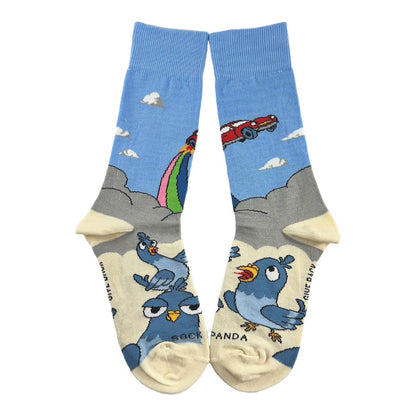 Flying Car Socks from the Sock Panda (Adult Small)