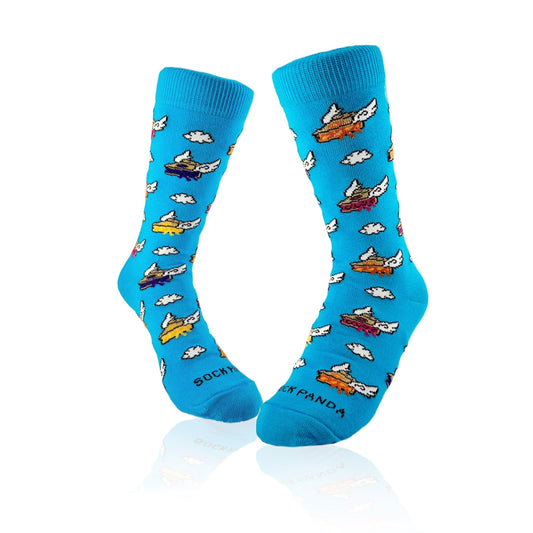 Flying Pies Socks from the Sock Panda (Adult Small)