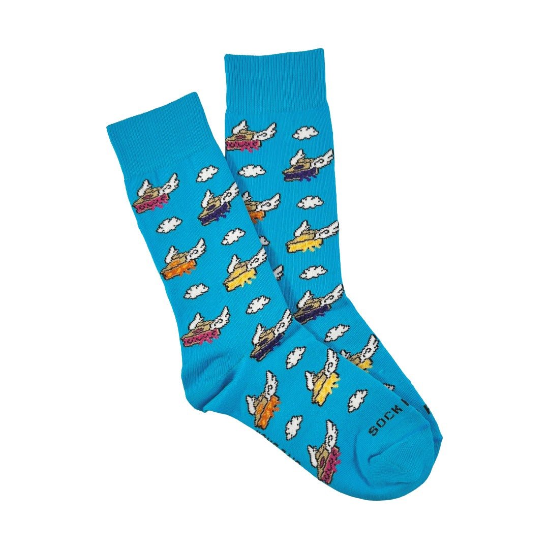 Flying Pies Socks from the Sock Panda (Adult Small)