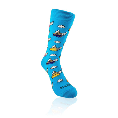 Flying Pies Socks from the Sock Panda (Adult Small)