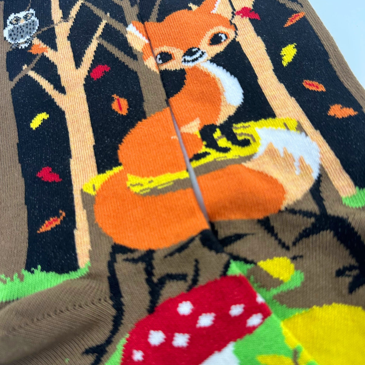 Fox in the Woods Socks from the Sock Panda (Adult Medium)