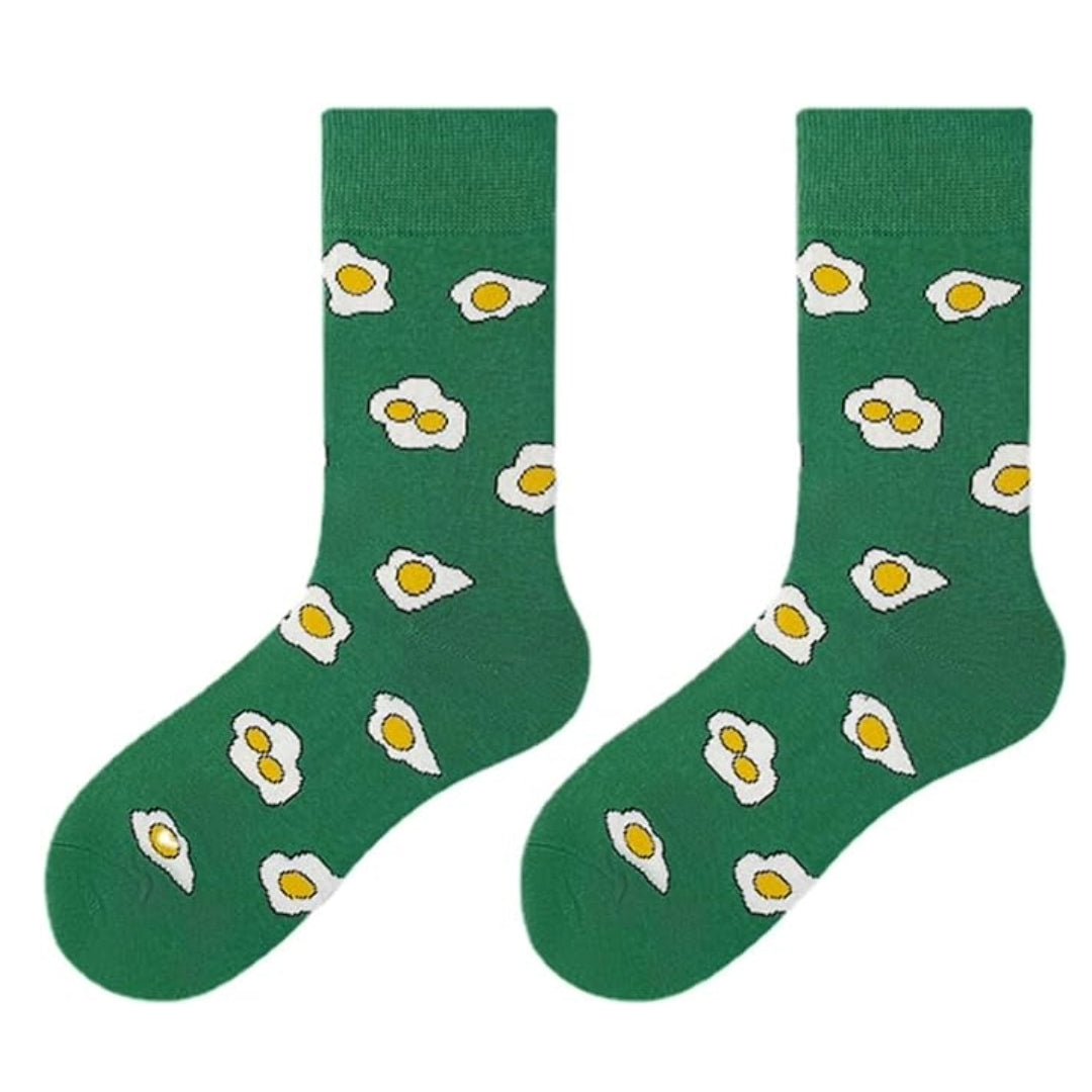 Fried Egg Pattern Socks from the Sock Panda (Adult Medium - Women's Shoe Sizes 5 - 10)