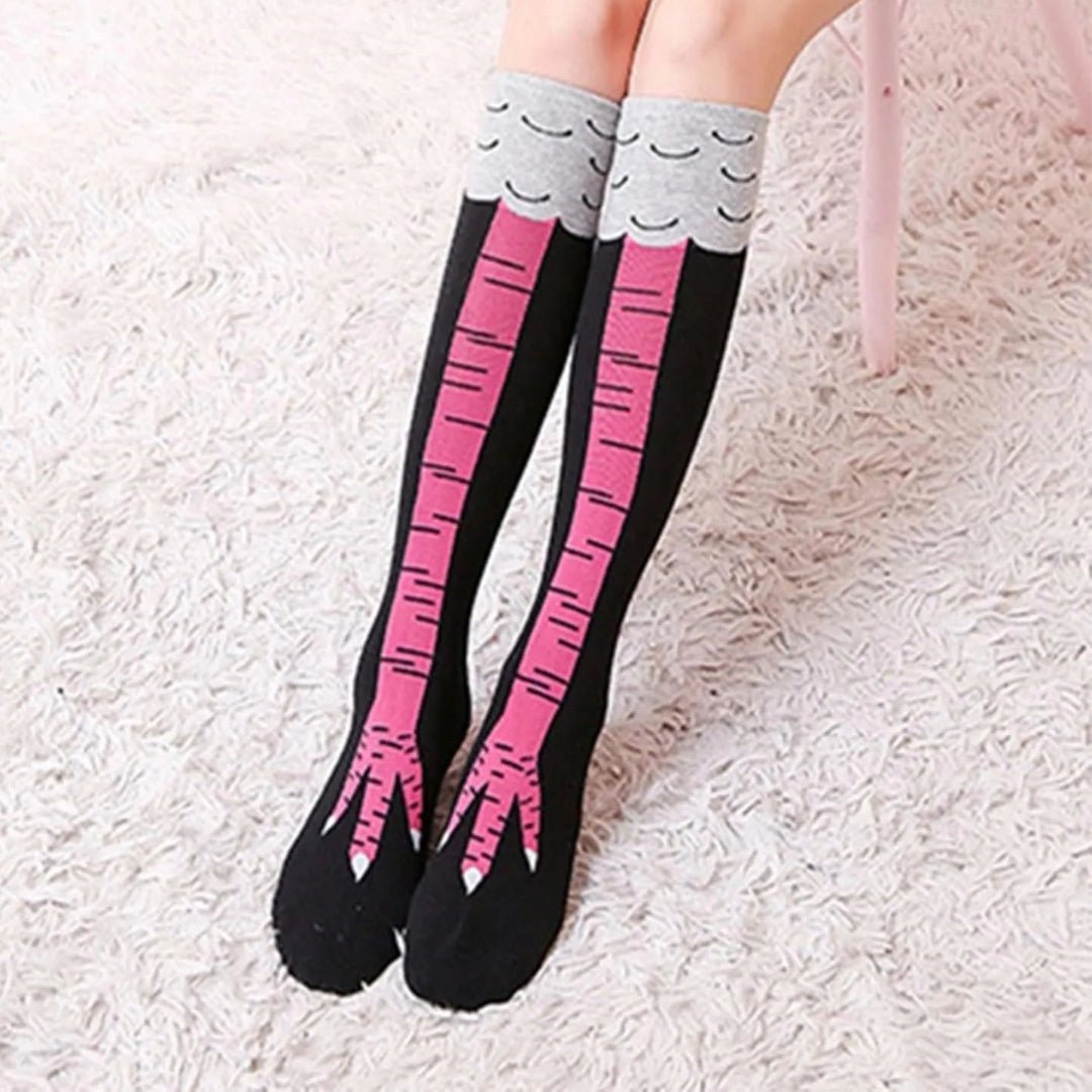 Funny Chicken Leg Socks (Knee High)