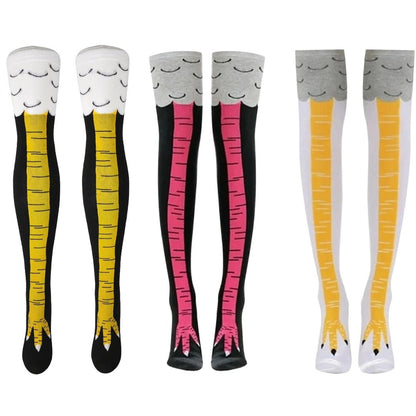 Funny Chicken Leg Socks (Thigh High)
