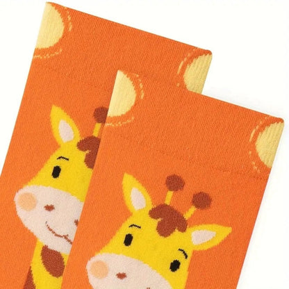 Giraffe Socks from the Sock Panda (Adult Medium - Women's Shoe Sizes 5 - 10)