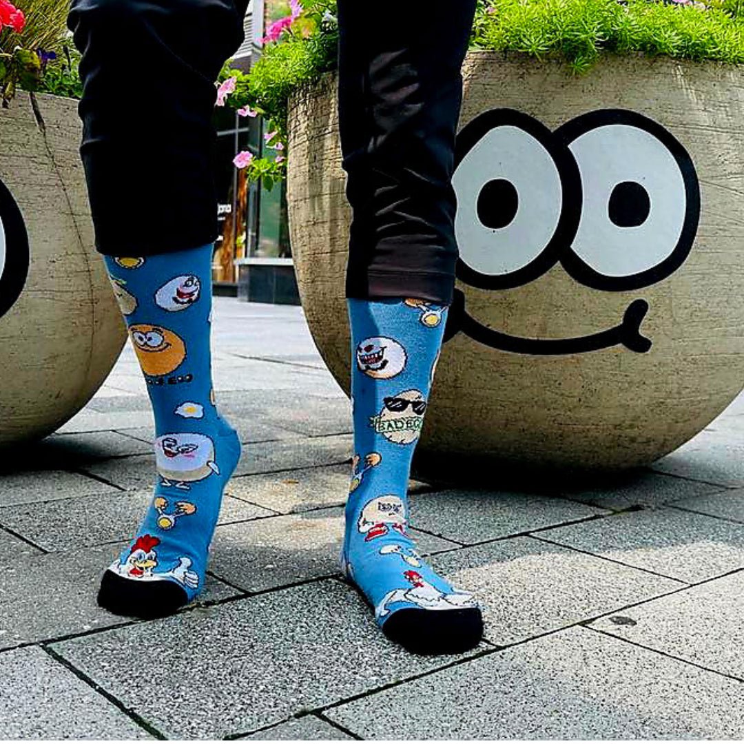 Good Egg vs Bad Egg Socks from the Sock Panda