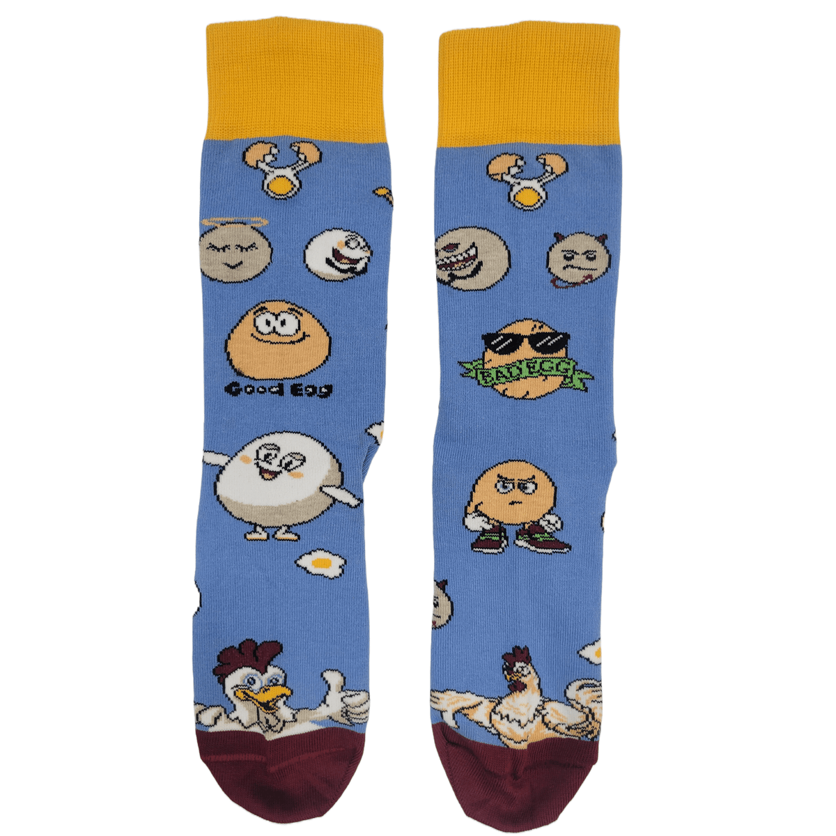 Good Egg vs Bad Egg Socks from the Sock Panda