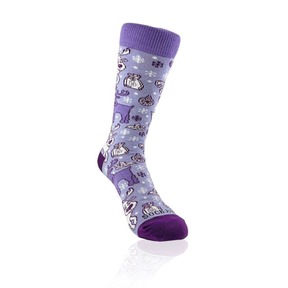Goofy Reindeer Socks (Adult Small - Shoe Sizes 2 - 5)