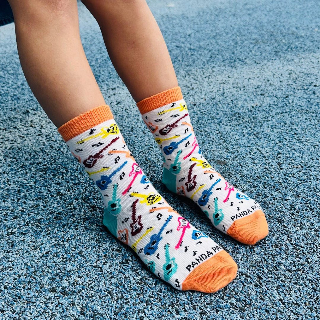 Guitar Pattern Socks from the Sock Panda (Ages 3 - 7)