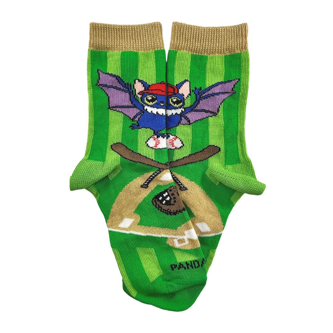 Halloween Baseball Bat Socks from the Sock Panda (Ages 3 - 7)