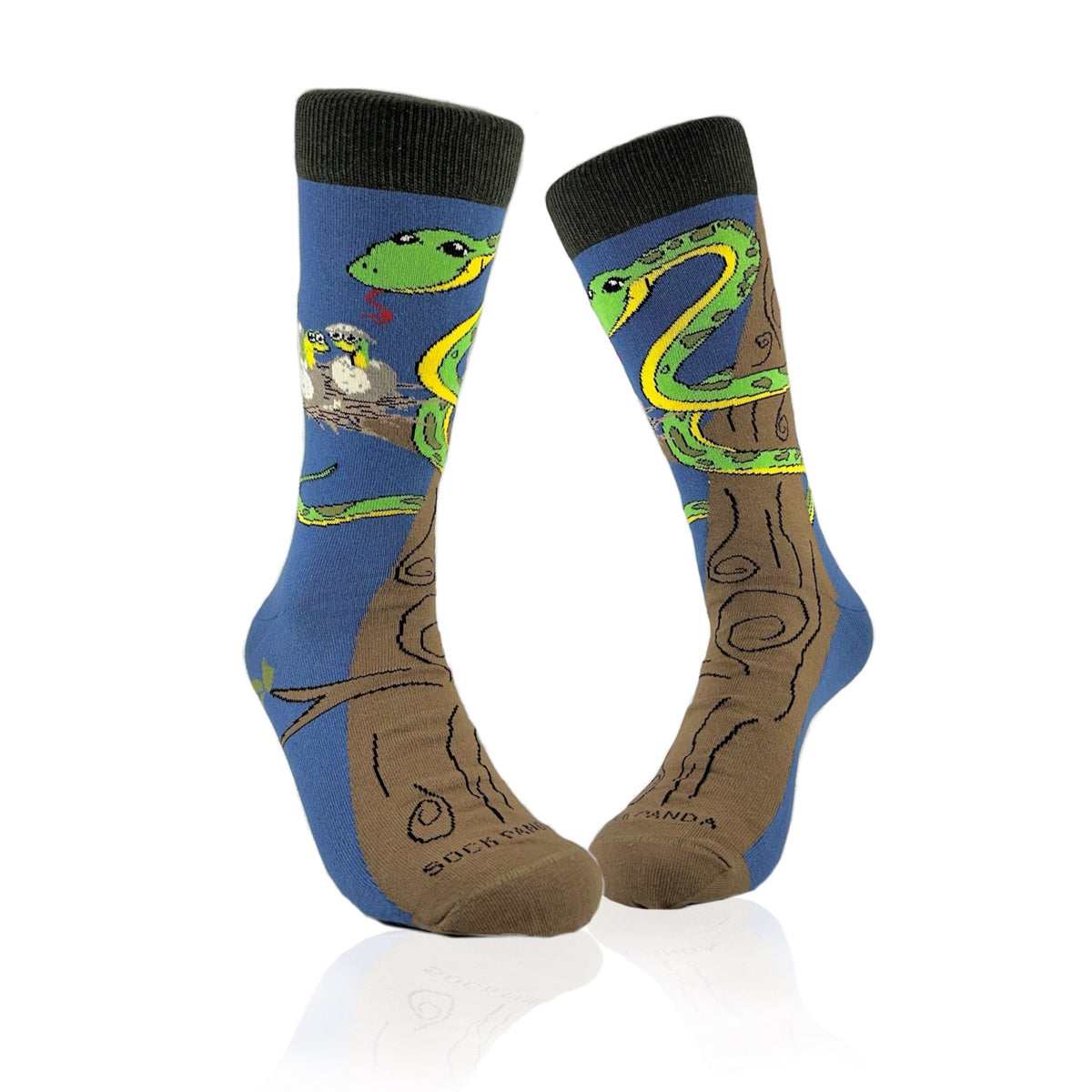 Happy Tree Snake with Babies Socks from the Sock Panda