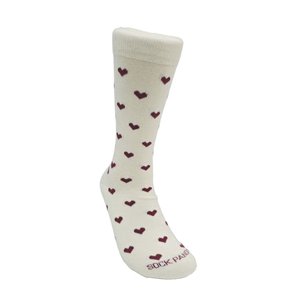 Heart Patterned Socks from the Sock Panda (Adult Large - Men's Shoe Sizes 8 - 12)