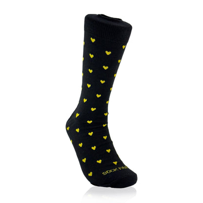 Heart Patterned Socks from the Sock Panda (Adult Large - Men's Shoe Sizes 8 - 12)
