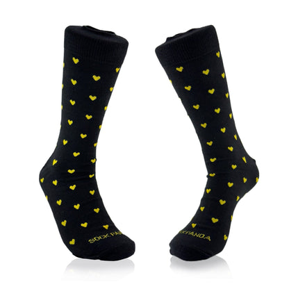 Heart Patterned Socks from the Sock Panda (Adult Large - Men's Shoe Sizes 8 - 12)