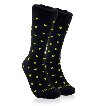 Heart Patterned Socks from the Sock Panda (Adult Large - Men's Shoe Sizes 8 - 12)