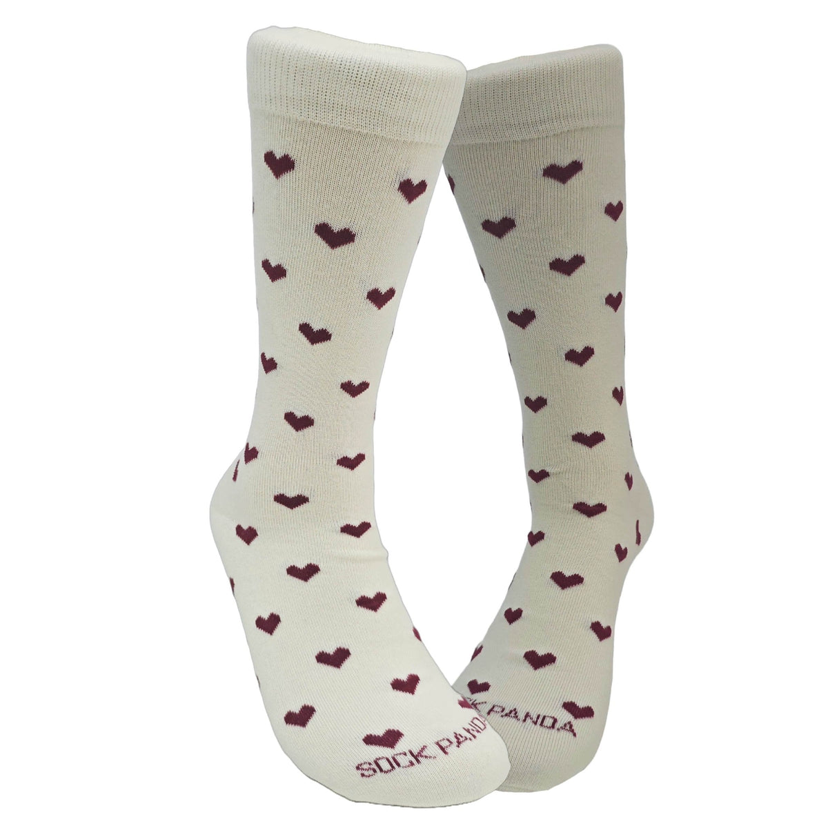 Heart Patterned Socks from the Sock Panda (Adult Large - Men's Shoe Sizes 8 - 12)