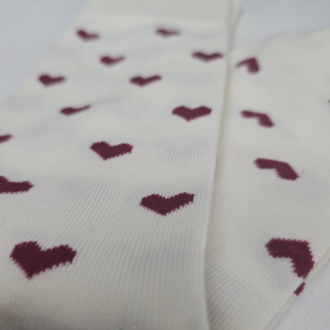 Heart Patterned Socks from the Sock Panda (Adult Large - Men's Shoe Sizes 8 - 12)