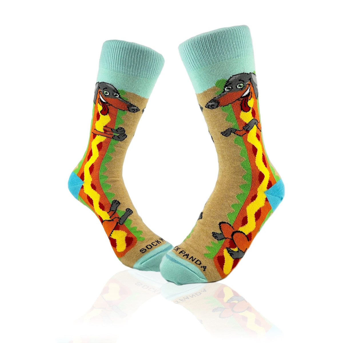Hot Dog from the Sock Panda (Adult Small - Shoe Sizes 2 - 5)