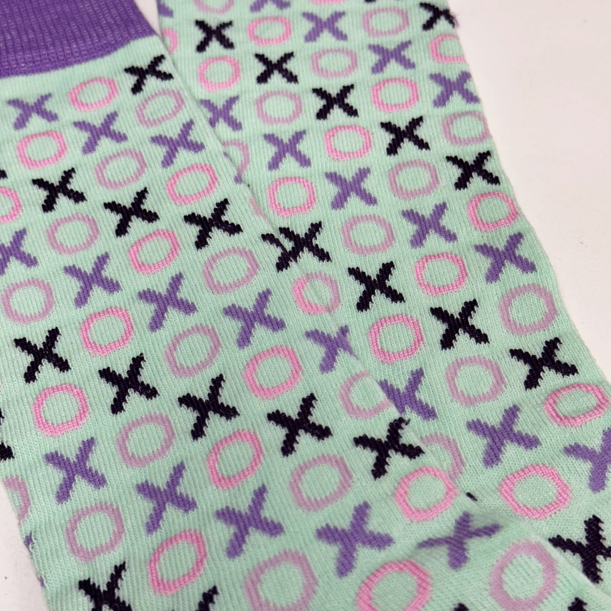 Hugs and Kisses (xoxo) Love Patterned Office Socks