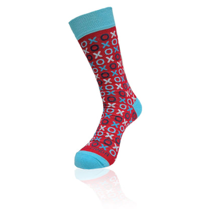 Hugs and Kisses (xoxo) Love Patterned Office Socks