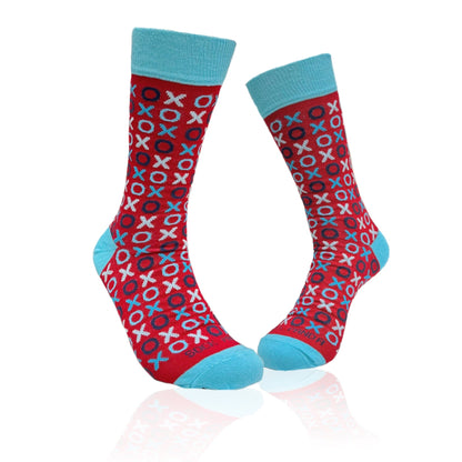 Hugs and Kisses (xoxo) Love Patterned Office Socks