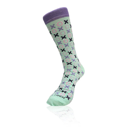 Hugs and Kisses (xoxo) Love Patterned Office Socks