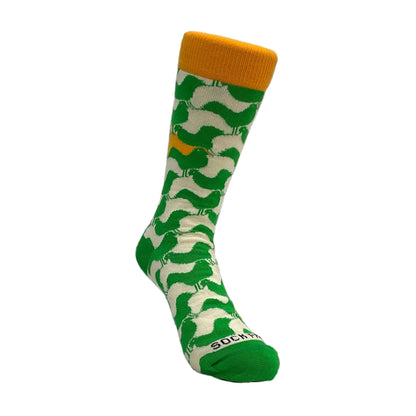Interlocking Turkey Patterned Socks from the Sock Panda (Adult Small - Shoe Sizes 2 - 5)