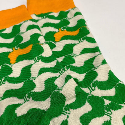 Interlocking Turkey Patterned Socks from the Sock Panda (Adult Small - Shoe Sizes 2 - 5)